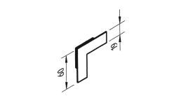 vinyCom Systemecke/Farbclip elfenbein