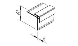 vinyTec Außeneckprofil 60/15 weiß 6m