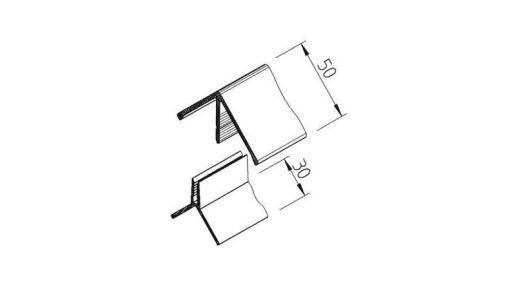 Außeneckprofil 2-teilig Sheffield Oak Beton 6m