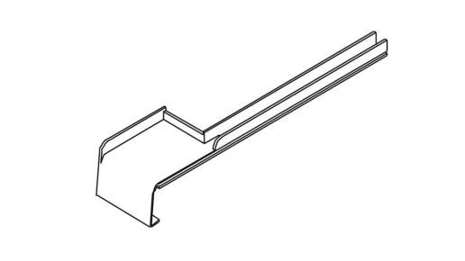 vinyCom Fensterbankendstück links braun