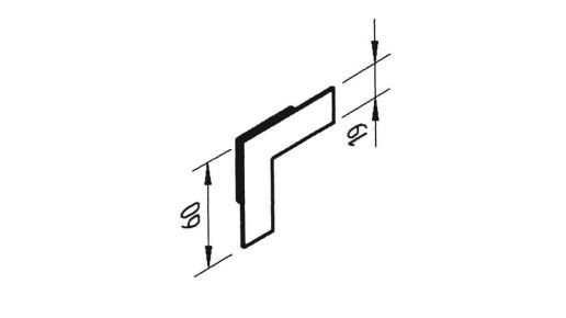 vinyCom Systemecke/Farbclip weiß