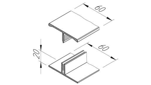 H-Profil 2-teilig Bergkiefer 6m