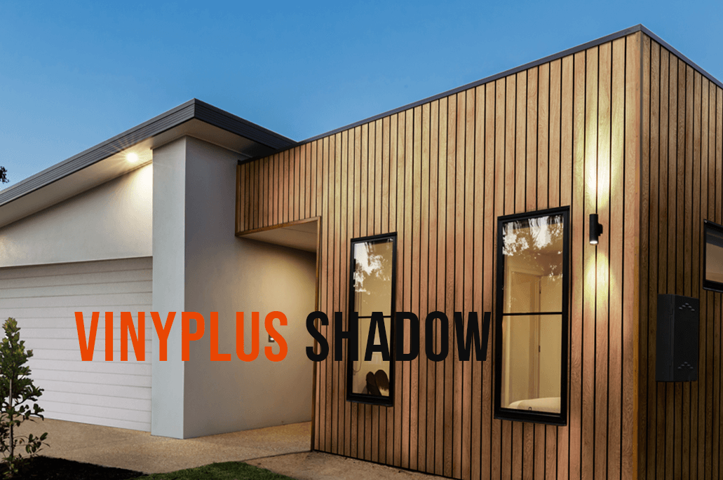 VinyPlus Fassade Shadow aus Kunststoff in Holzoptik