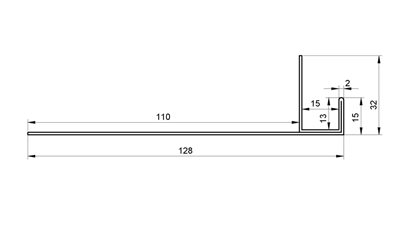 F-Profil Aluminium